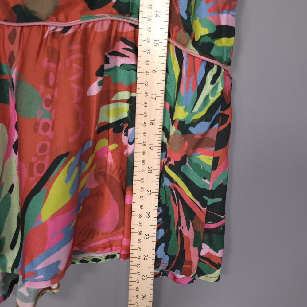 MAAJI Women's New Pants Shirt Pijama Set SMALL Floral Wide Leg PT1031ZPS537SM - Picture 6 of 16